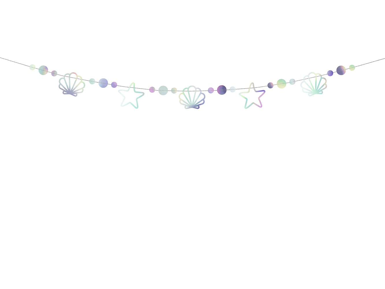 PartyDeco Girlande Sterne rosa Gold 36m Silvester Fasching Weihnachten Hochzeit Geburtstag