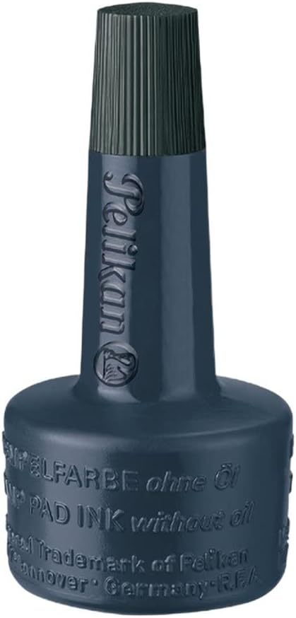 Pelikan 351197 Stempelfarbe 4K, ohne Öl, 28 ml, schwarz, 28 ml (1er Pack)