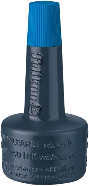 Pelikan Stempelfarbe ohne Öl, 28 ml, 1 Set, blau