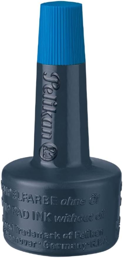 Pelikan Stempelfarbe ohne Öl, 28 ml, 1 Set, blau