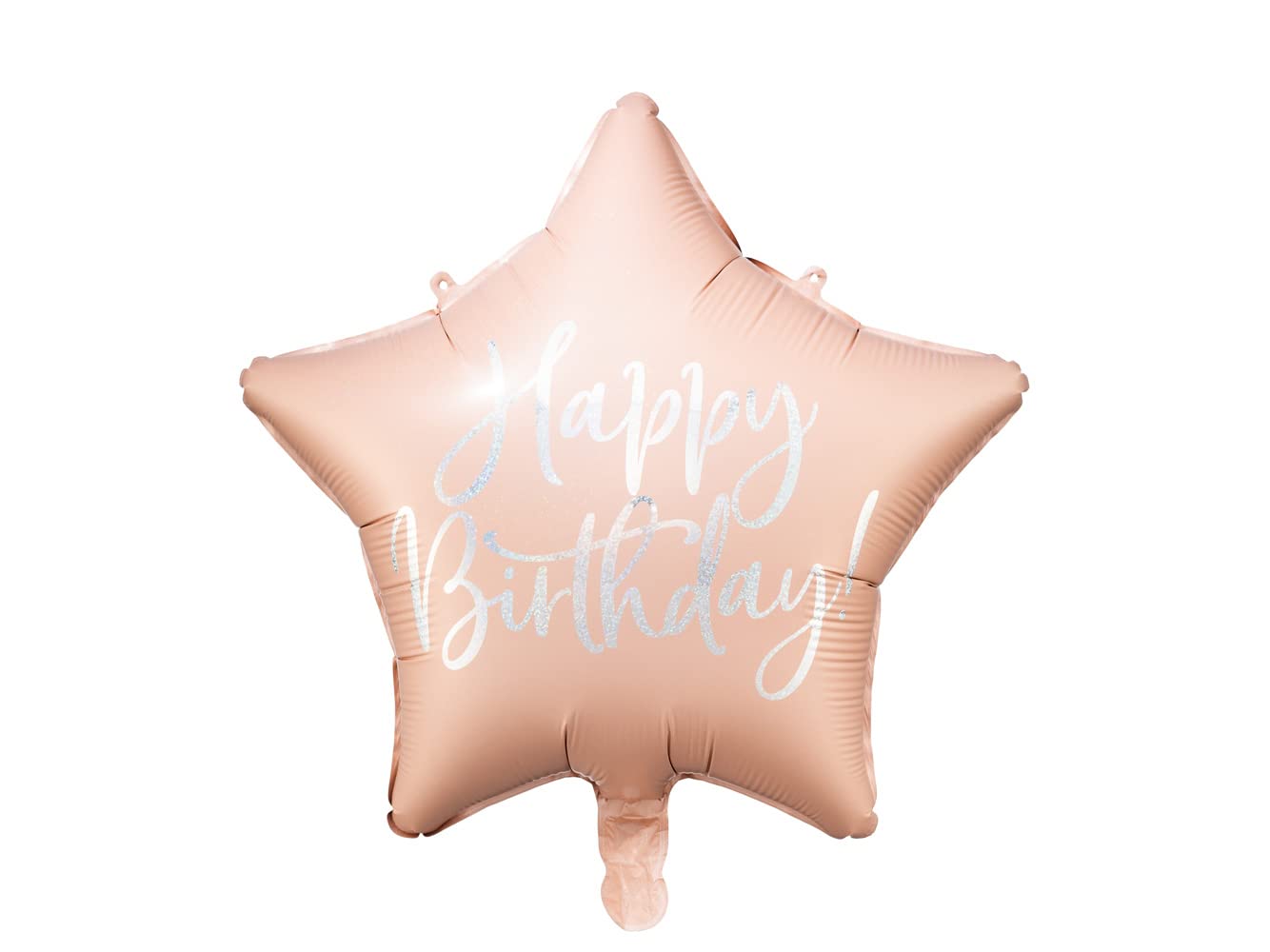 Folienballon Happy Birthday to You 35cm rund Helium Luftballon Kindergeburtstag Geburtstag weiß gold
