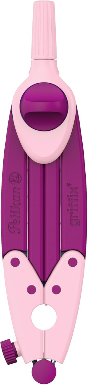 Pelikan griffix Schul-Zirkel, 150mm, mit Ersatzminen, Anspitzer und Spitzenschutz, Sweet Berry, 1 Stück