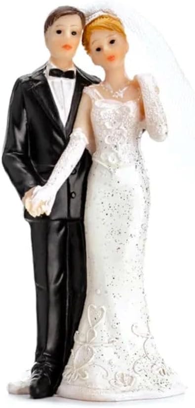 PartyDeco Figur Brautpaar | 11 cm