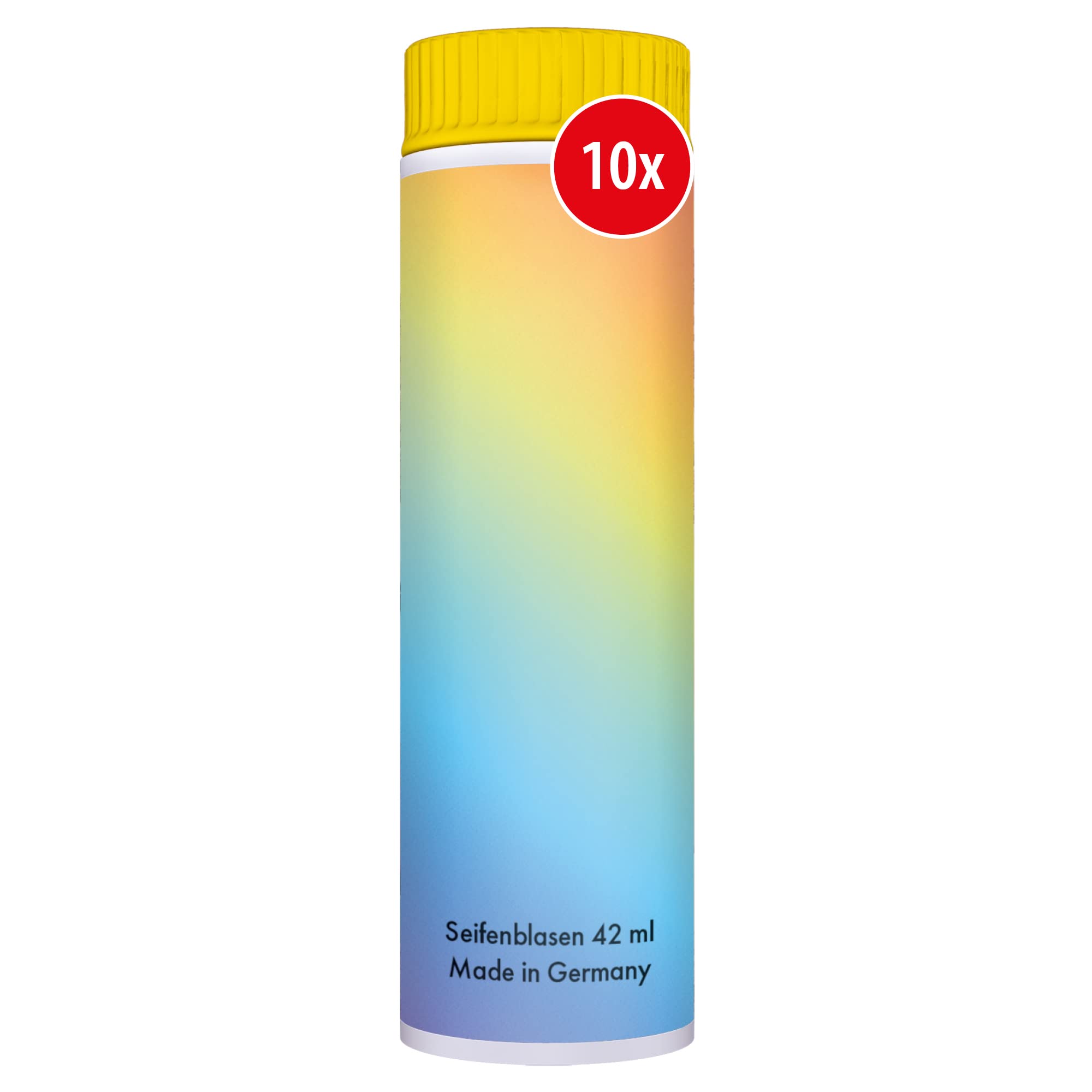 PUSTEFIX - 420869210 Seifenblasen Set I 25 x Klassik 42ml I Bunte Rainbow Bubbles Made in Germany I Seifenblasen für Hochzeit, Kindergeburtstag, Standesamt, Polterabend I 25 x 42 ml Vorteilspack