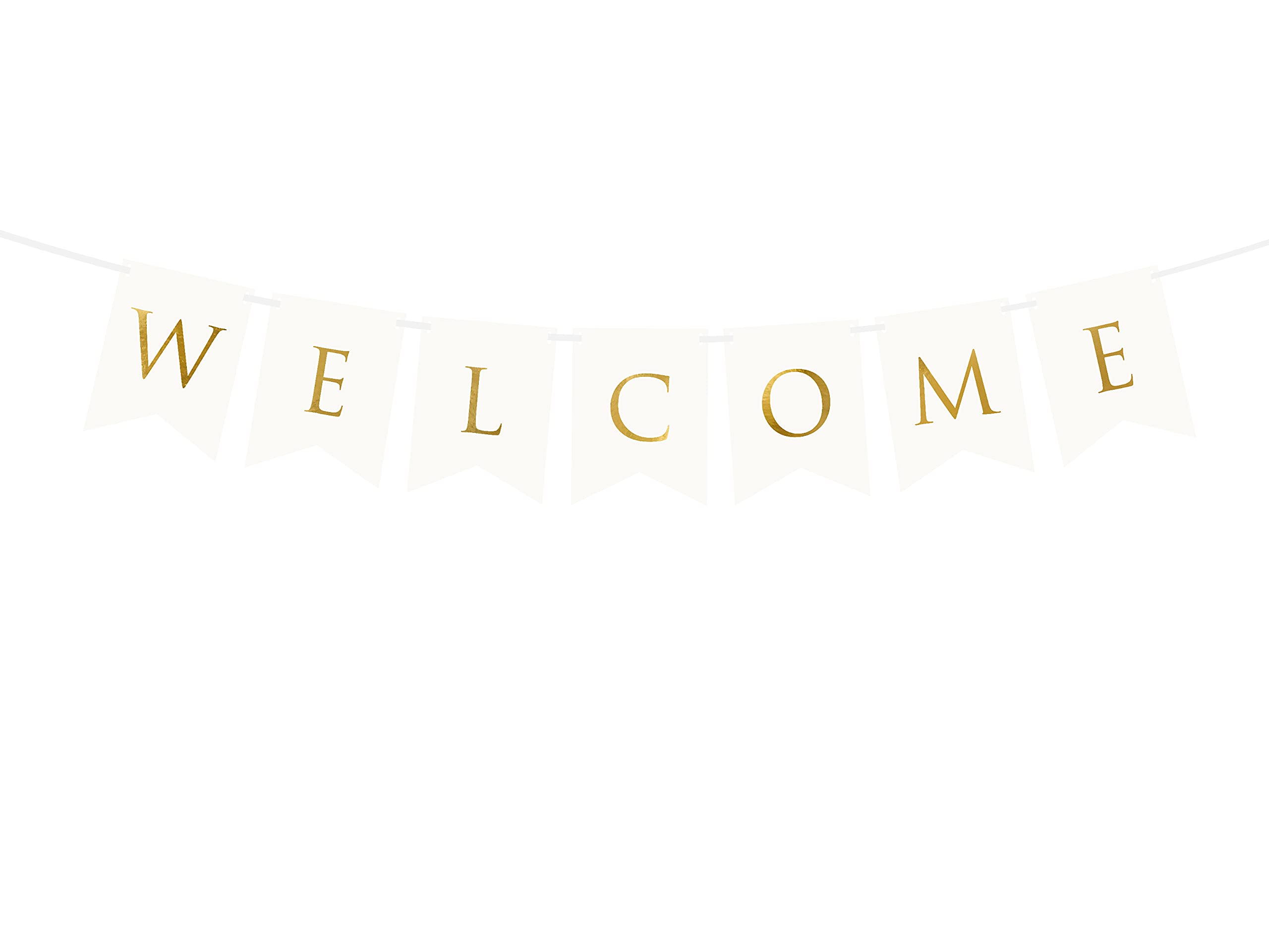 Partydeco Banner Just Married Rosegold