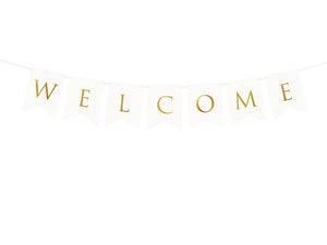 Partydeco Banner Just Married Rosegold