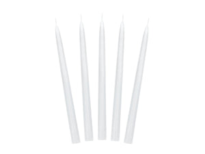Stabkerzen 24cm x 10 Stück Leuchterkerzen Hellrosa Tafelkerzen Spitzkerzen für Geburtstag Hochzeit Party