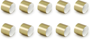 Serviettenringe Papier 18x2,5cm Gold 10er Set - Festliche Papierserviettenringe Tischdeko
