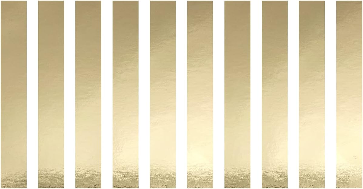 Serviettenringe Papier 18x2,5cm Gold 10er Set - Festliche Papierserviettenringe Tischdeko