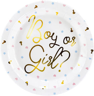 Pappteller Boy or Girl | Ø23cm/6Stk.