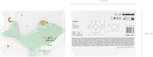 PartyDeco Servietten Walfisch 20 Stück 16x10cm 3-lagig Papierservietten Geburtstagsservietten Kinder