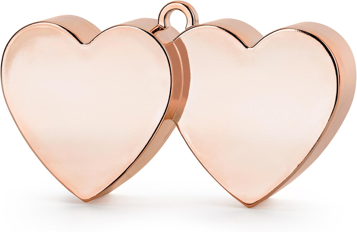 Ballongewicht Herzen 11,5x6cm - Beschwerer Gewichte für Helium Ballons Luftballons Heliumballons - Ballonhalter Ballonbeschwerer zur Hochzeit - Hochzeitsdeko & Partyzubehör - Rosegold