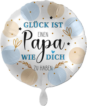 Folienballon Vatertag, Glück ist einen Papa wie Dich zu haben ca. 43 cm