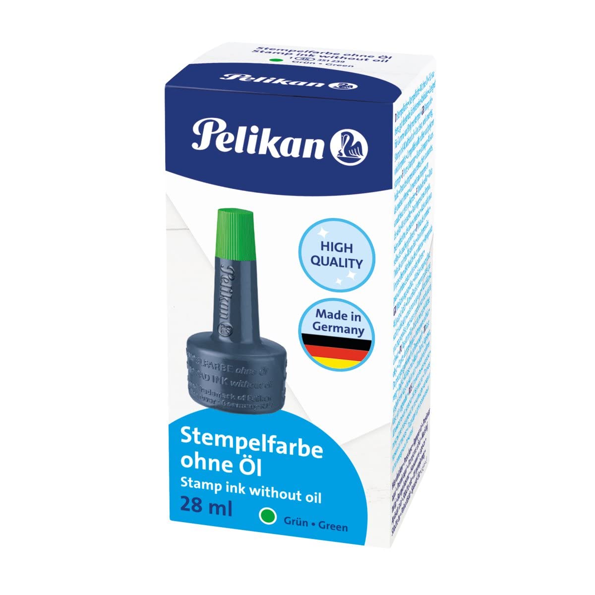 Pelikan Stempelfarbe ohne Öl, 28 ml, 1 Set, blau