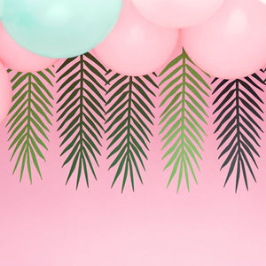 PartyDeco Girlande Sterne rosa Gold 36m Silvester Fasching Weihnachten Hochzeit Geburtstag