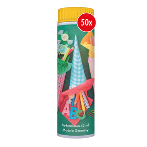 PUSTEFIX - 420869210 Seifenblasen Set I 25 x Klassik 42ml I Bunte Rainbow Bubbles Made in Germany I Seifenblasen für Hochzeit, Kindergeburtstag, Standesamt, Polterabend I 25 x 42 ml Vorteilspack
