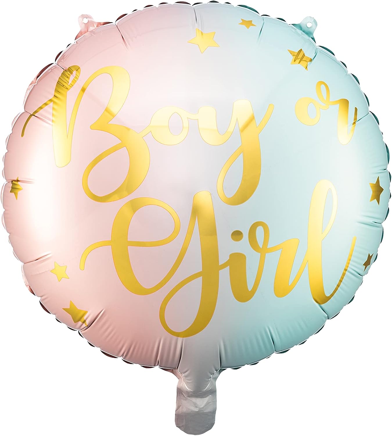 Folienballon 35cm Geschlecht Mädchen oder Junge für Helium geeignet Luftballon Babyparty rosa blau