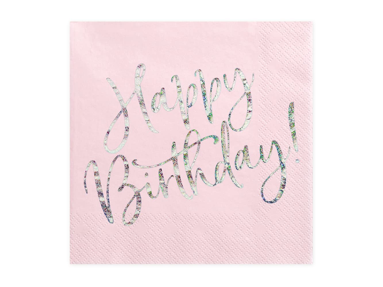 Party Deco Servietten für Geburtstag - Happy Birthday - Geburtstag mit Goldschrift, 33 X 33 cm, 20 Stück - Geburtstagsdeko Papierservietten für Event, Geburtstagparty, Jubiläum, Geburtstagsfeier