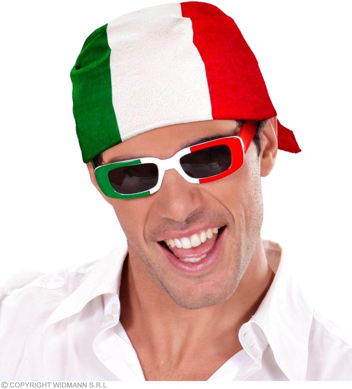 W WIDMANN MILANO Party Fashion - Bandana, 55 x 55 cm, Halstuch, Kopftuch, Accessoire für Kostüme