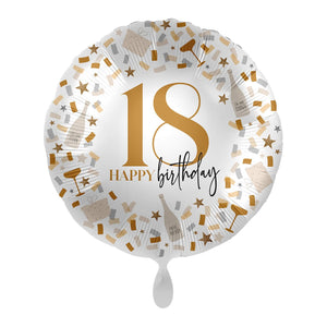 Helium Folienballon von 18 bis 80 als Deko oder Geschenk für Geburtstag und Jubiläum | 43cm groß | Zahlen Partydeko Party Deko Happy Birthday, Edition: 50. Geburtstag