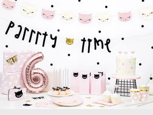 PartyDeco Geburtstagskerzen Kätzchen | 2 cm - 6 STK.