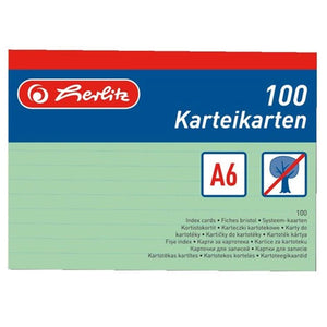 herlitz Karteikarten A6