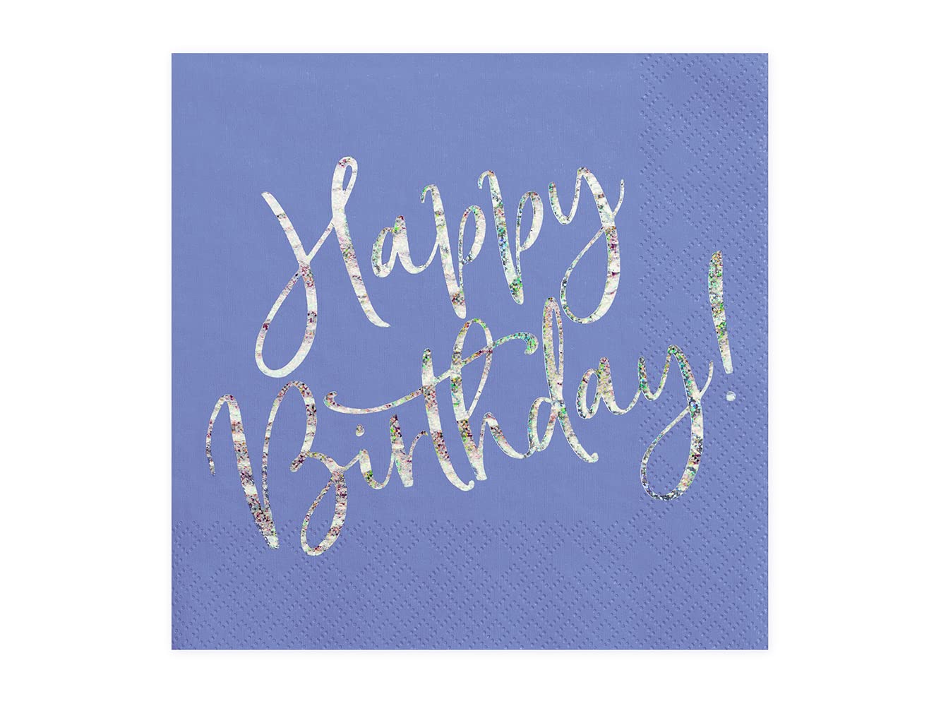 PartyDeco Servietten Happy Birthday 20 Stück 33x33cm 3-lagig Papierservietten Geburtstagsservietten