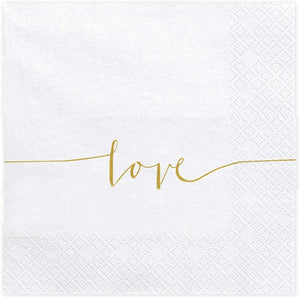 Party Deco SP33-22 Love Servietten 33 x 33 cm 1 Packung 20 Stück