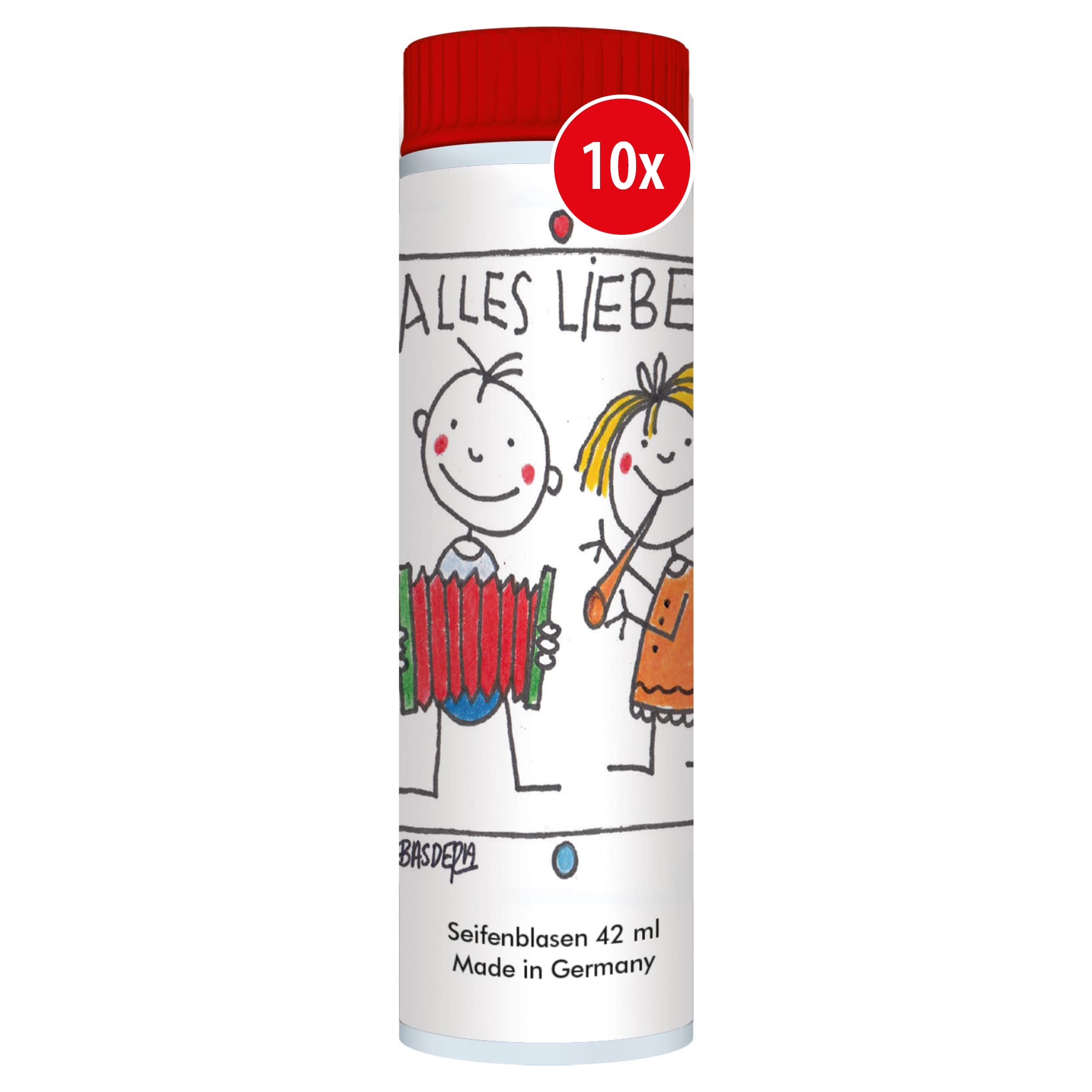 PUSTEFIX - 420869210 Seifenblasen Set I 25 x Klassik 42ml I Bunte Rainbow Bubbles Made in Germany I Seifenblasen für Hochzeit, Kindergeburtstag, Standesamt, Polterabend I 25 x 42 ml Vorteilspack