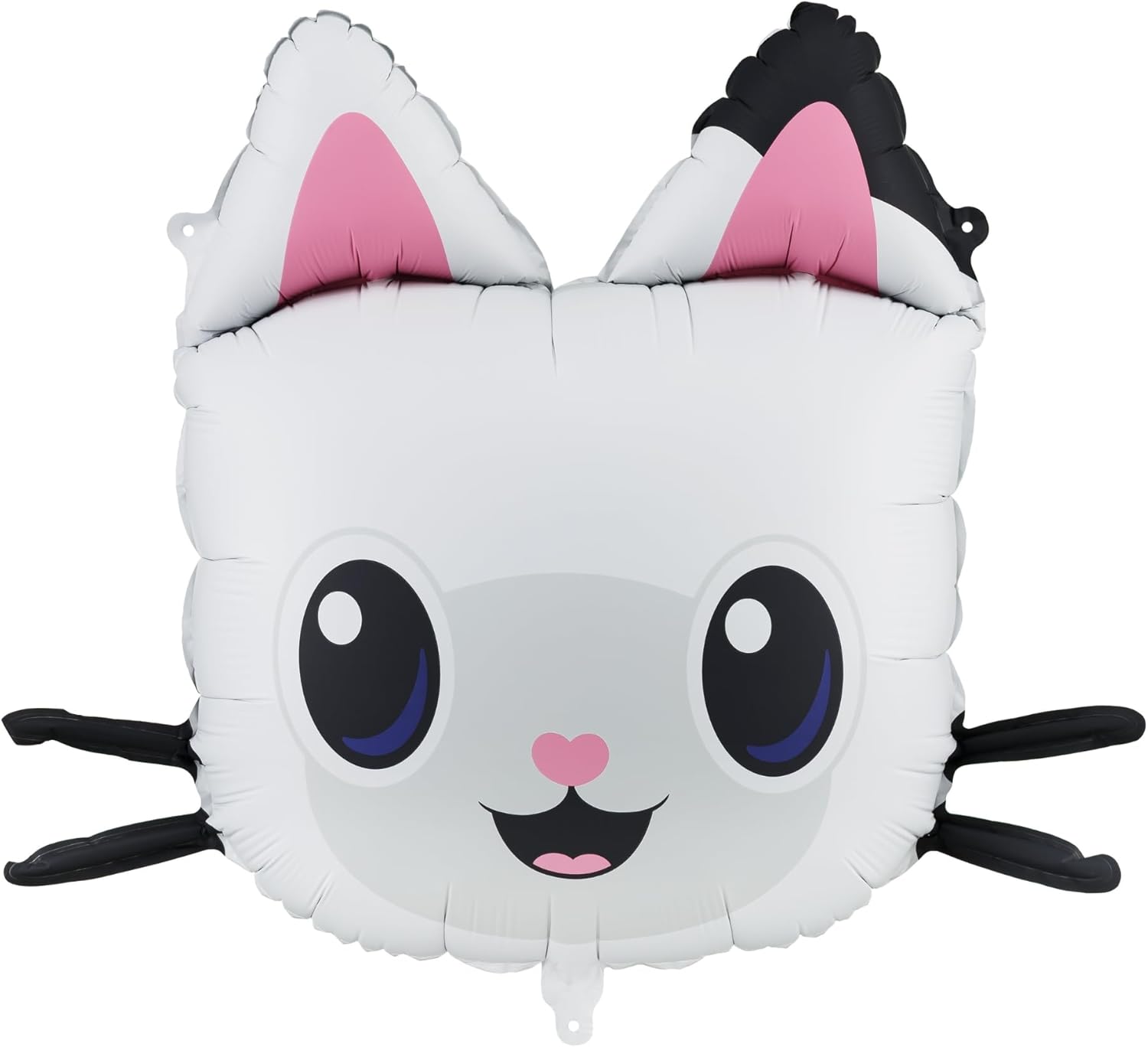 Folienballon Panda Pfötchen 65x57cm Gabby's Dollhouse - Ballon für Helium oder Luft - Kindergeburtstag Partydeko - Pandy Paws Folienluftballon Geburtstagsdeko - Weiß Schwarz