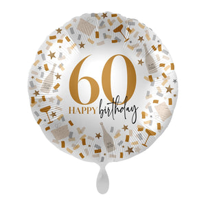Helium Folienballon von 18 bis 80 als Deko oder Geschenk für Geburtstag und Jubiläum | 43cm groß | Zahlen Partydeko Party Deko Happy Birthday, Edition: 50. Geburtstag