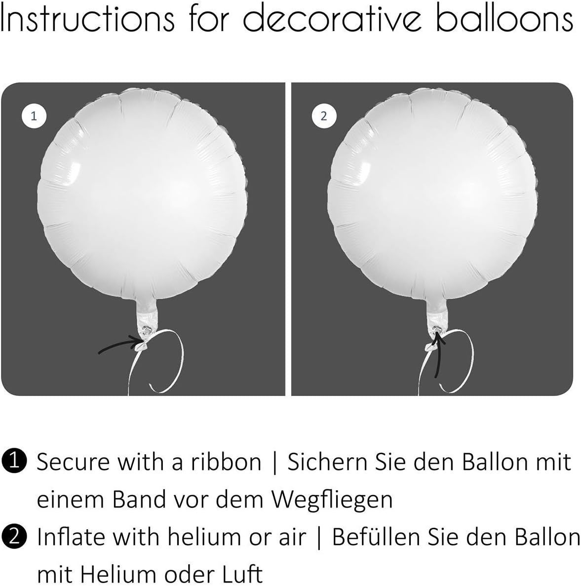 Folienballon * DANKE * als Deko und Geschenk | Text: Ich wollte einfach Danke sagen | Größe: 43cm | Partydeko Luftballon Ballon Dankeschön