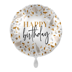 Helium Folienballon von 18 bis 80 als Deko oder Geschenk für Geburtstag und Jubiläum | 43cm groß | Zahlen Partydeko Party Deko Happy Birthday, Edition: 50. Geburtstag