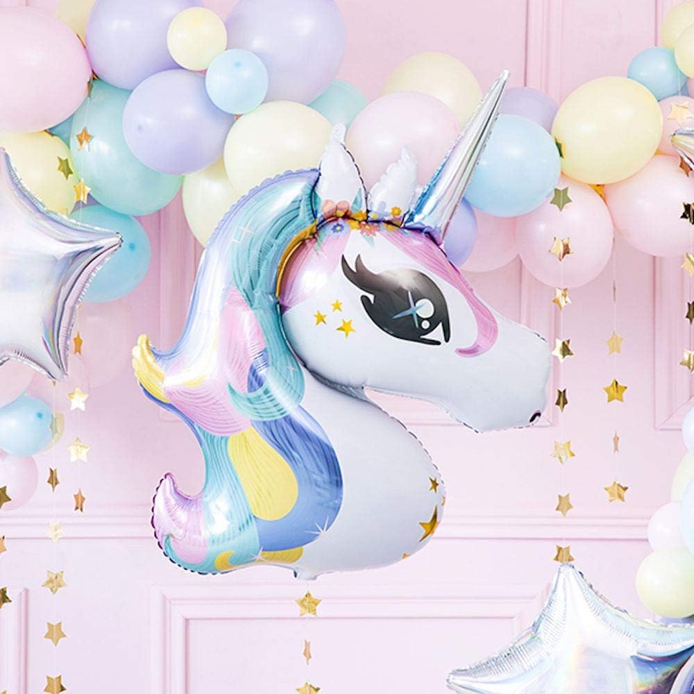 PartyDeco Folienballon Einhorn 73x90cm mix Geburtstag