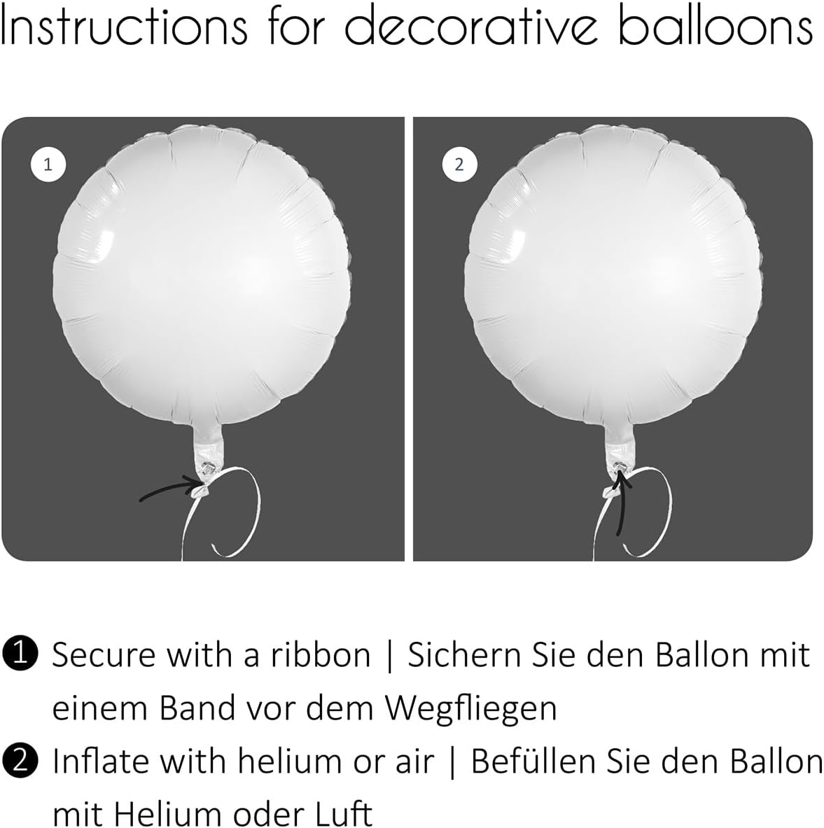 Helium Folienballon von 18 bis 80 als Deko oder Geschenk für Geburtstag und Jubiläum | 43cm groß | Zahlen Partydeko Party Deko Happy Birthday, Edition: 50. Geburtstag