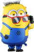 Folienballon Minions Ron 53 x 79 cm | XXL Ballon für Helium oder Luft - Luftballon für Party Kindergeburtstag | Minion Folienluftballon als Geburtstagsdeko Partydeko