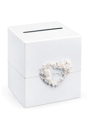 PartyDeco Geschenkbox, Gastgeschenk, Hochzeitsbox, Geldbox, Kartenbox - 24 x 24 x 24 cm - Geschenkkartenbox für Hochzeitsempfänge, Geburtstage, Abschlussfeiern, Braut- oder Babypartys - Gold