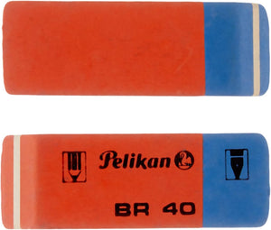 Pelikan BR40/2/B Radierer aus Kautschuk Verpackung, 2 Stück