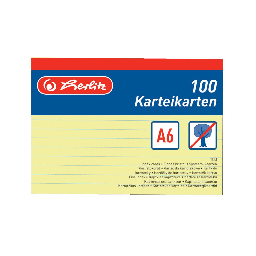 herlitz Karteikarten A6