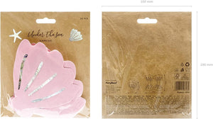 PartyDeco Servietten Muschel 20 Stück 13x12,5cm 3-lagig Papierservietten Geburtstagsservietten Kinder