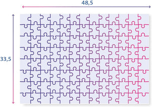 Clementoni 27109 Supercolor Unicorns – Puzzle 104 Teile ab 6 Jahren, buntes Kinderpuzzle mit besonderer Leuchtkraft & Farbintensität, Geschicklichkeitsspiel für Kinder