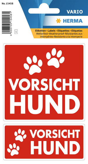 HERMA 15457 Werbung ja bitte Aufkleber wetterfest, 3 Stück, 79 x 34 mm, selbstklebend, groß, kostenlose Zeitungen und Reklame im Briefkasten erwünscht Etiketten Schild aus langlebiger Folie, weiß