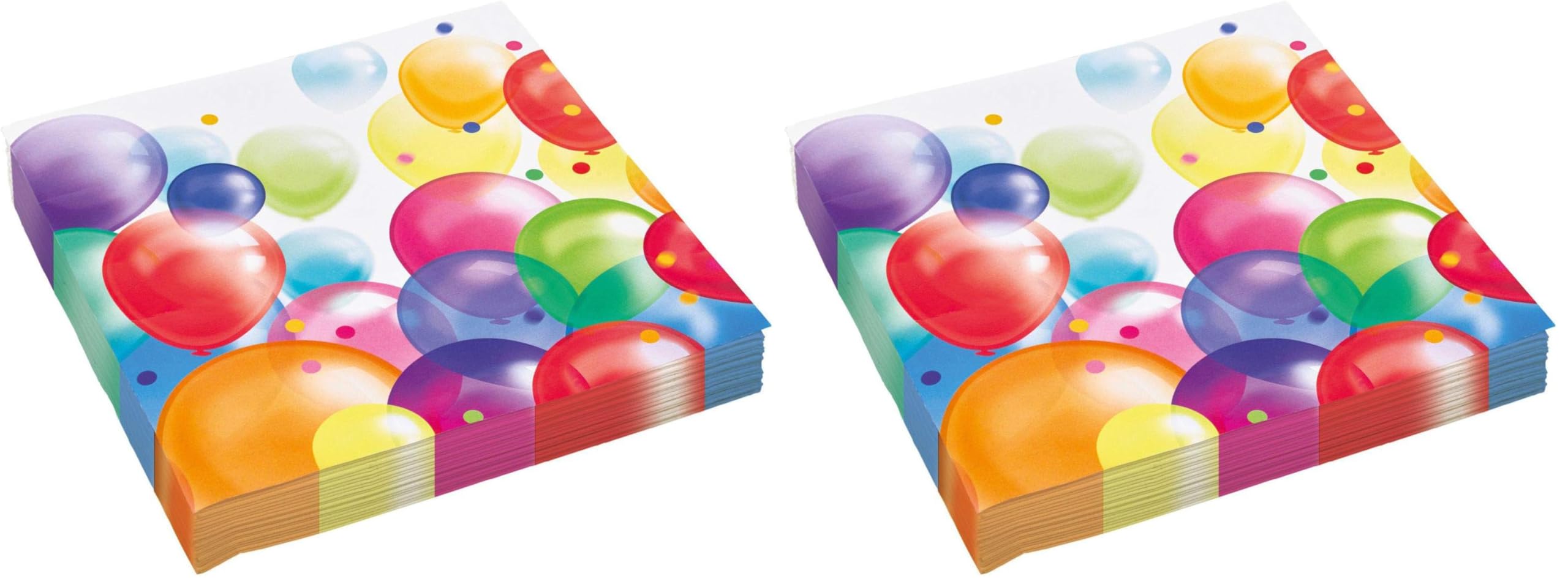 Amscan 9904392 - Servietten Balloons, 20 Stück, 33 x 33 cm, Happy Birthday, Geburtstag, Party, Motiv