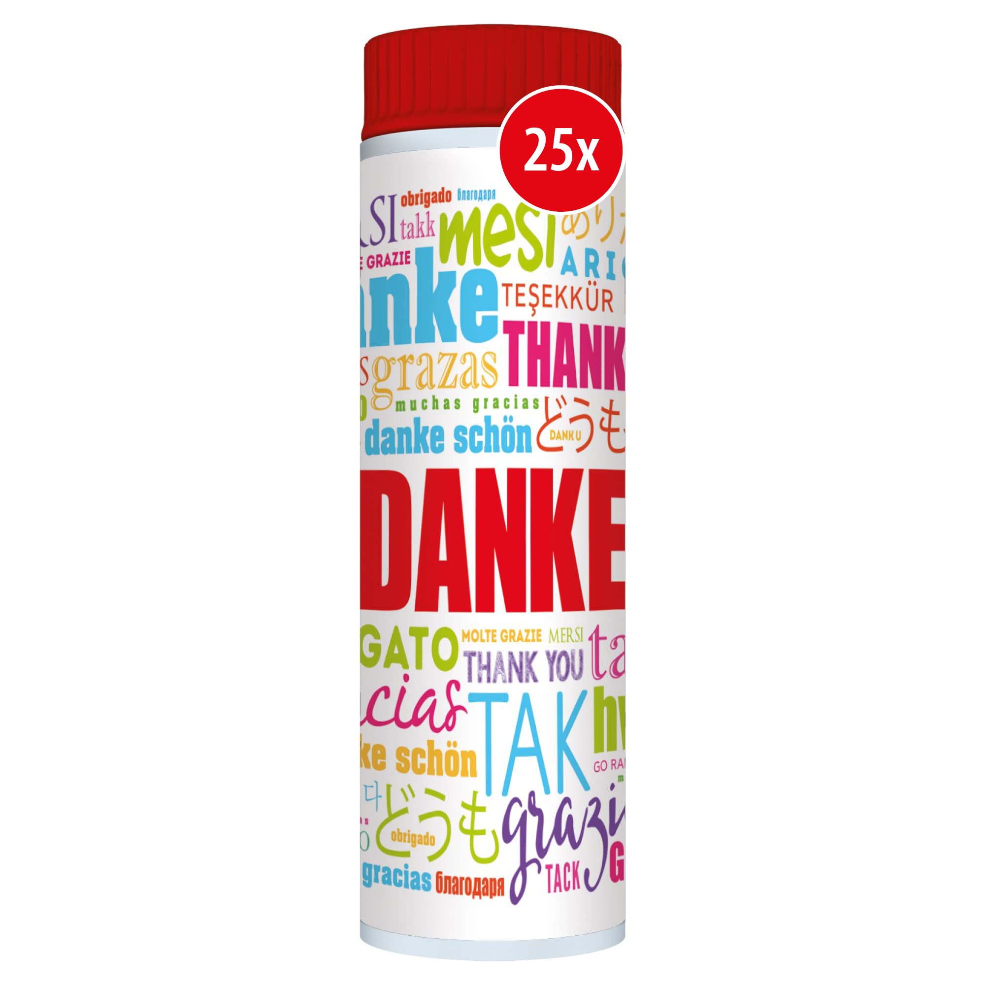 PUSTEFIX - 420869210 Seifenblasen Set I 25 x Klassik 42ml I Bunte Rainbow Bubbles Made in Germany I Seifenblasen für Hochzeit, Kindergeburtstag, Standesamt, Polterabend I 25 x 42 ml Vorteilspack