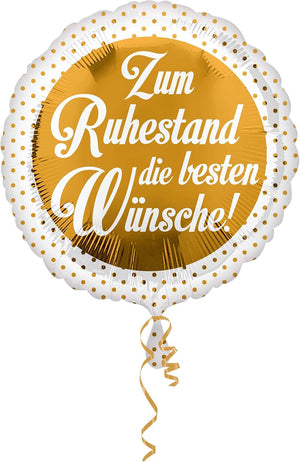NEU Folienballon Ruhestand, ca. 45 cm