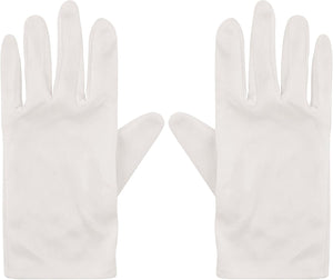 Henbrandt Weiße Handschuhe für Kinder, Zubehör für Zauberer-Kostüm, Maus, Klempner, Clown