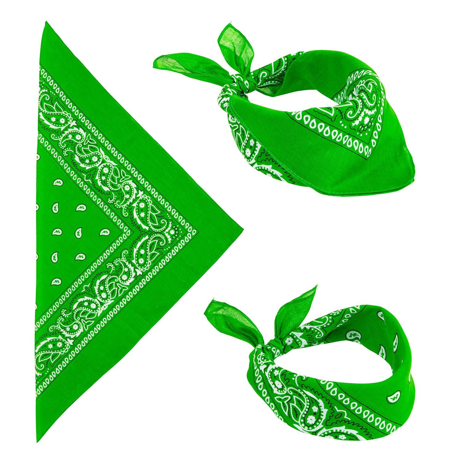 W WIDMANN MILANO Party Fashion - Bandana, 55 x 55 cm, Halstuch, Kopftuch, Accessoire für Kostüme