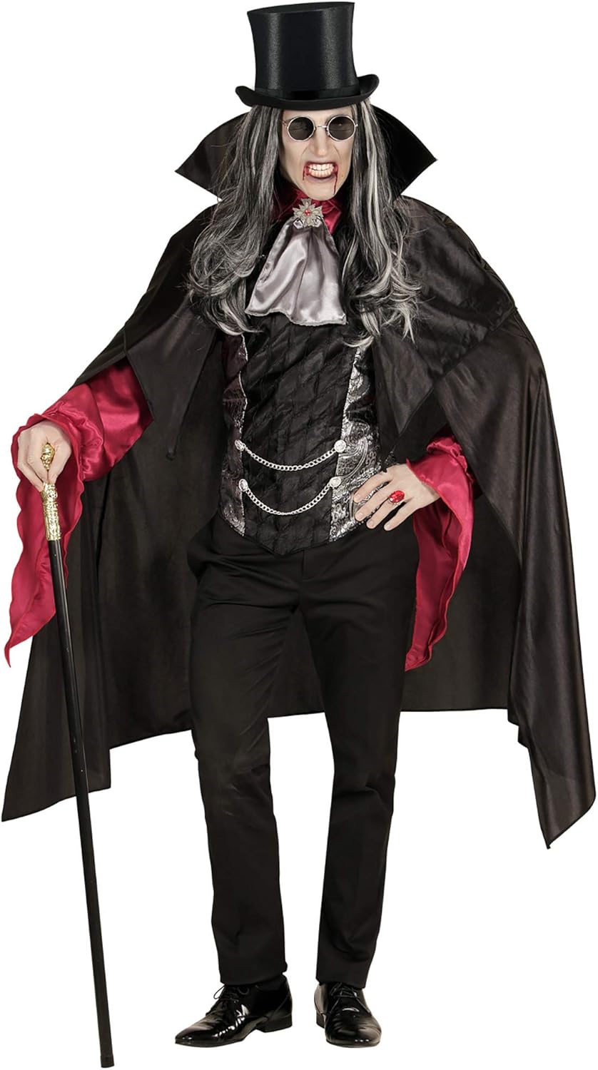 W WIDMANN MILANO Party Fashion 75717 - Zylinder aus Satin, Kopfbedeckung, Kostümaccessoire, Karneval