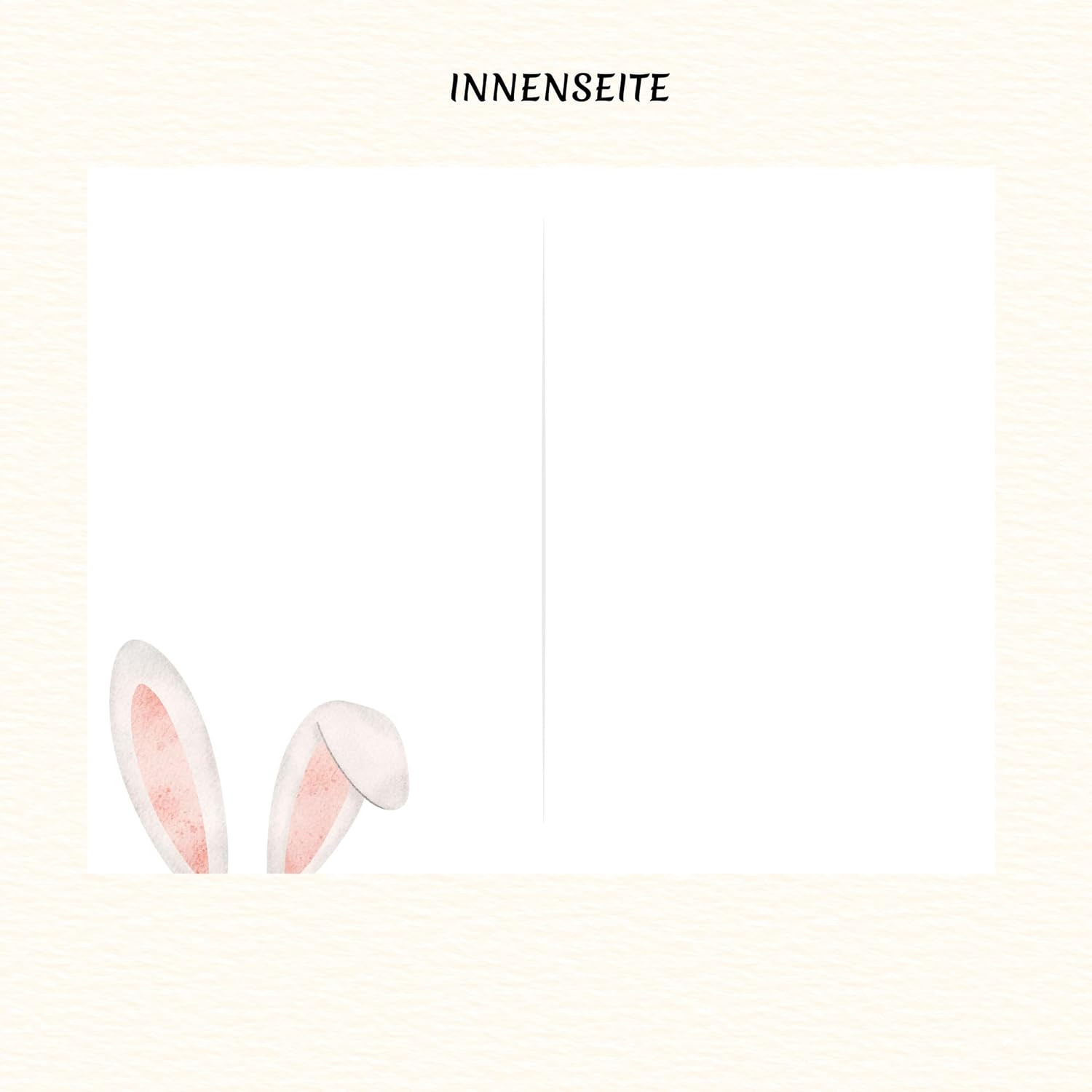 Grußkarten Ostern mit Umschlag | Hochwertige Klappkarte Osterkarte | Ideale Größe DIN A6 | 120g | Made in EU (Hase mit rundem Ei)