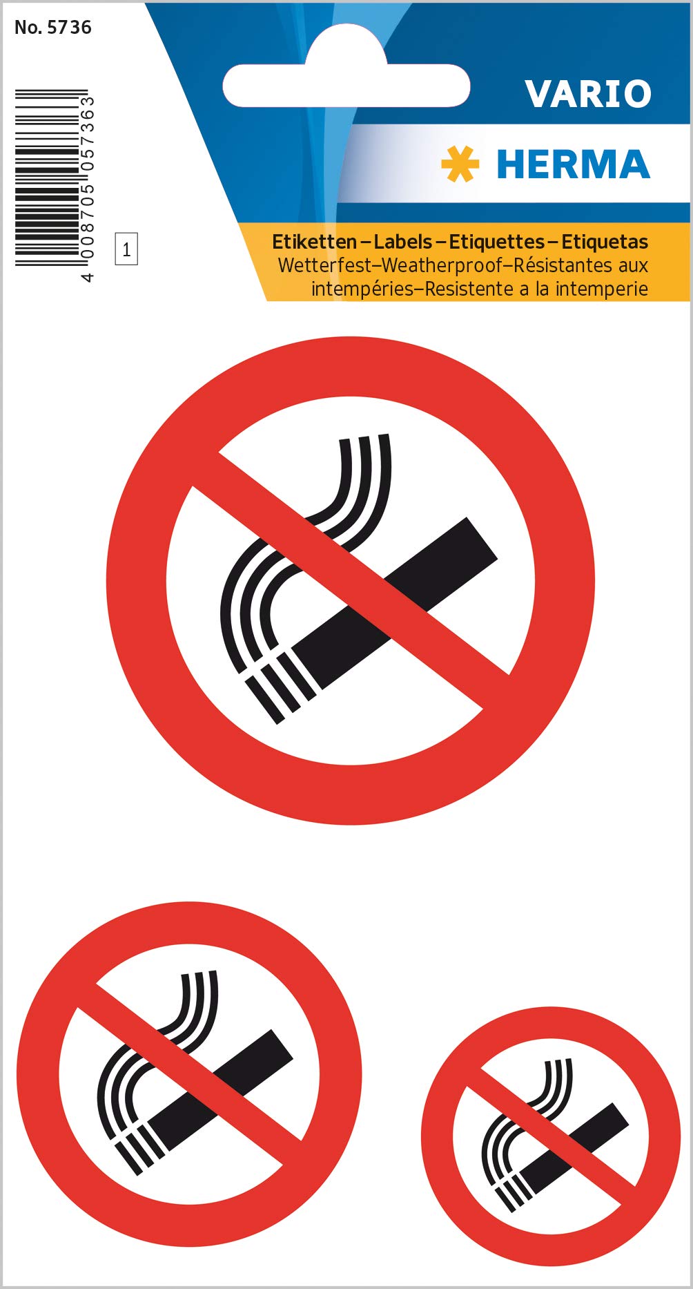 HERMA 15457 Werbung ja bitte Aufkleber wetterfest, 3 Stück, 79 x 34 mm, selbstklebend, groß, kostenlose Zeitungen und Reklame im Briefkasten erwünscht Etiketten Schild aus langlebiger Folie, weiß